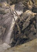 Francis Towne Waterfall near Ambleside oil painting reproduction